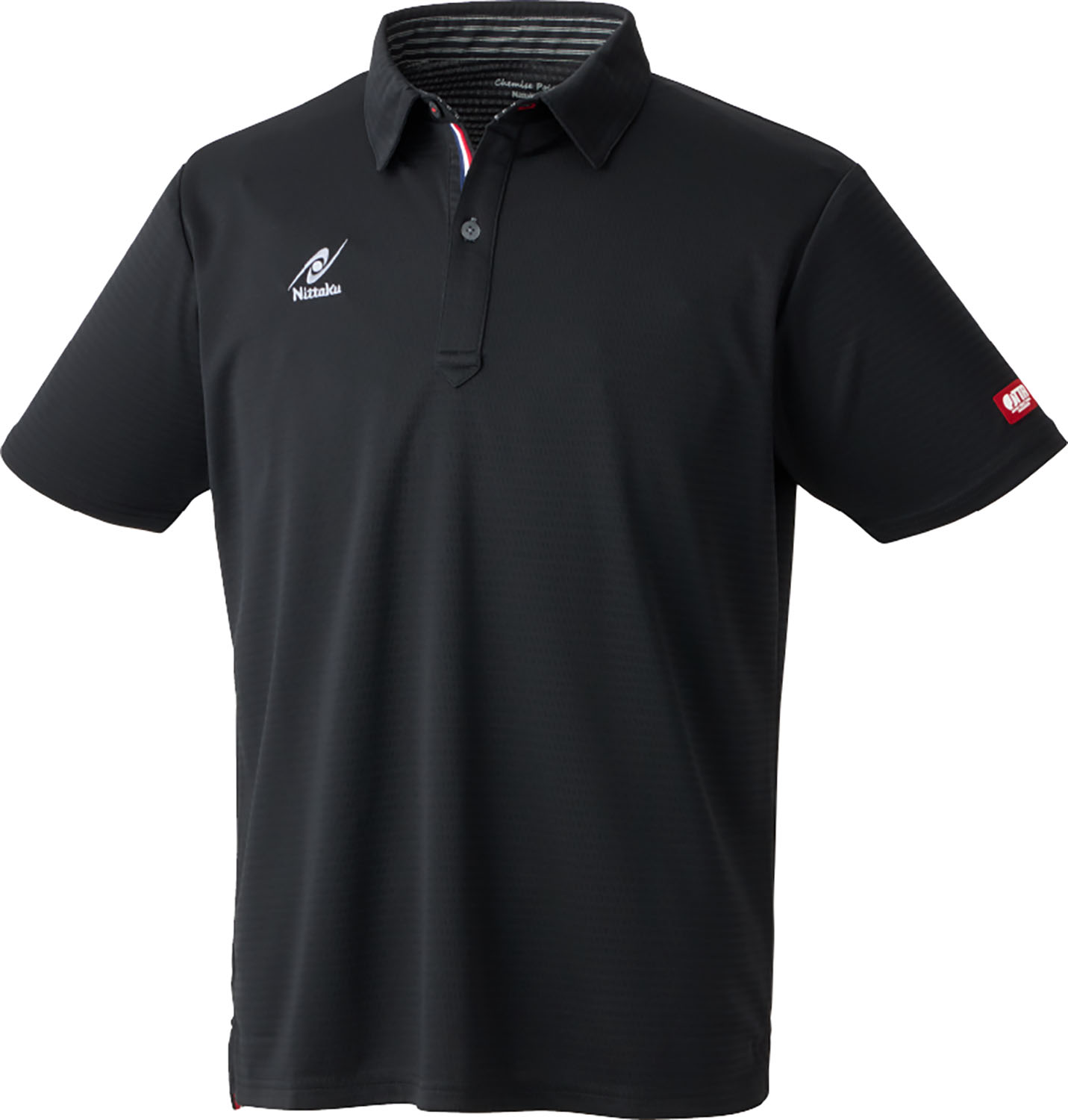 ニッタク 卓球 卓球ポロシャツ ポロシャツ ケミスポロシャツ NW-2222 71 ブラック