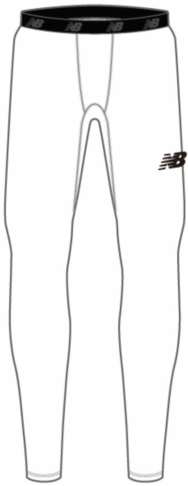 ニューバランス サッカー ロングタイツ ゲームシャツ・パンツ 53 ジュニアストレッチインナーロングパンツ JJPF7385 WT ホワイト ジュニア