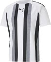 プーマ サッカー ゲームシャツ ゲームシャツ・パンツ TEAMLIGA ストライプ ゲームシャツ 705152 4 Puma White-Puma Black ...