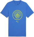 プーマ サッカー Tシャツ Tシャツ MCFC FTBLCULTURE TEE 782671 23 Hyperlink Blue メンズ