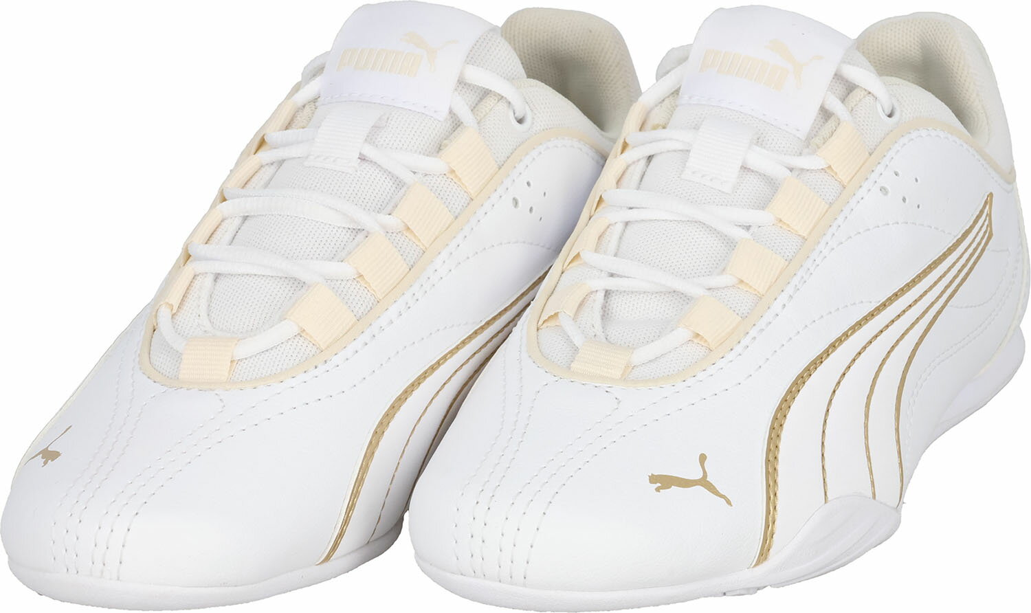 プーマ マルチスポーツ シューズ シューズ プーマ キャッチ ソレイユ 402744 PUMA White-PUMA Gold レディース