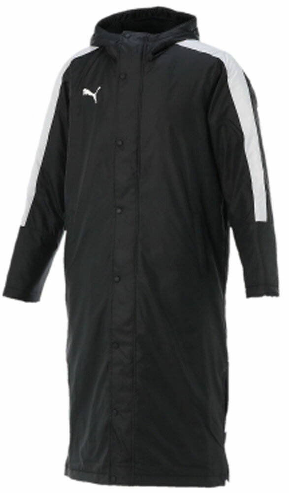 プーマ サッカー ウインドウェア TT ESS Pro ロングボアコート 654983 1 プーマ ブラック×プーマ ホワイト メンズ
