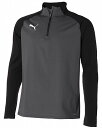 プーマ サッカー シャツ ゲームシャツ・パンツ TEAMLIGA 1/4 ジップトップ 658017 1 PUMA BLACK メンズ