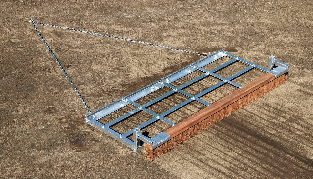 トーエイライト 学校体育器具 グランドレーキ グッズその他 グランドならし180ブラシ歯付(シダ) G1781