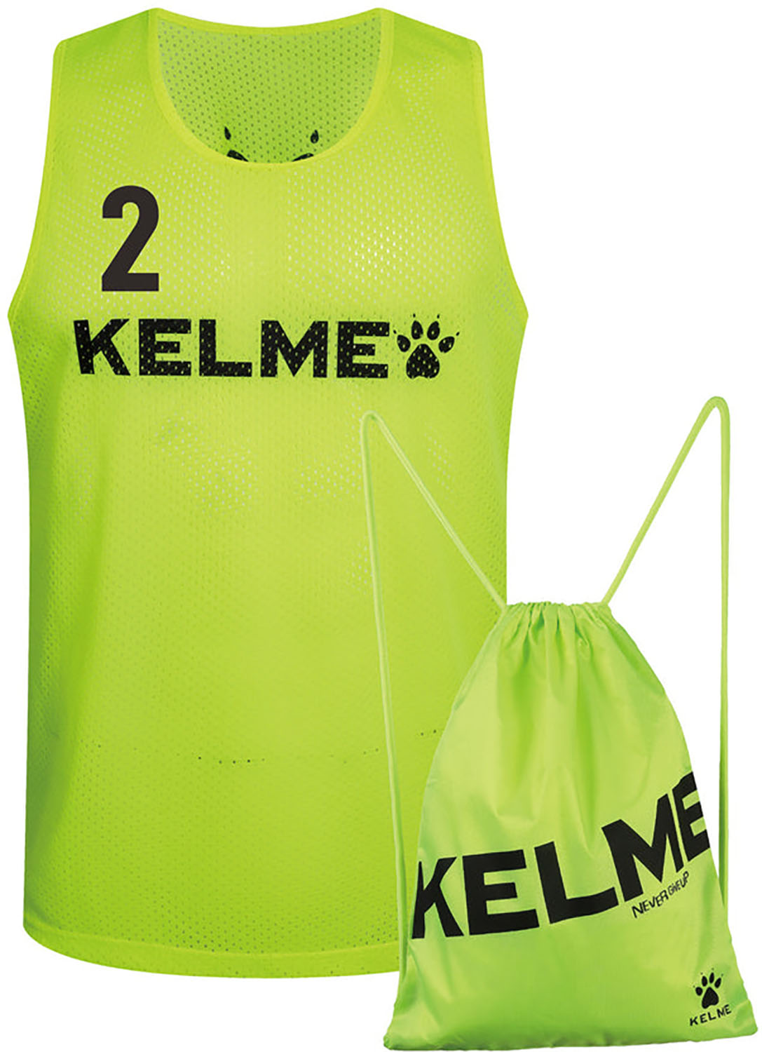 ケルメ ケレメ フットサル ビブス ゲームシャツ・パンツ 番号入りトレーニングベスト(10枚入り) 8051BX1ST 930 ネオンイエロー ユニセックス