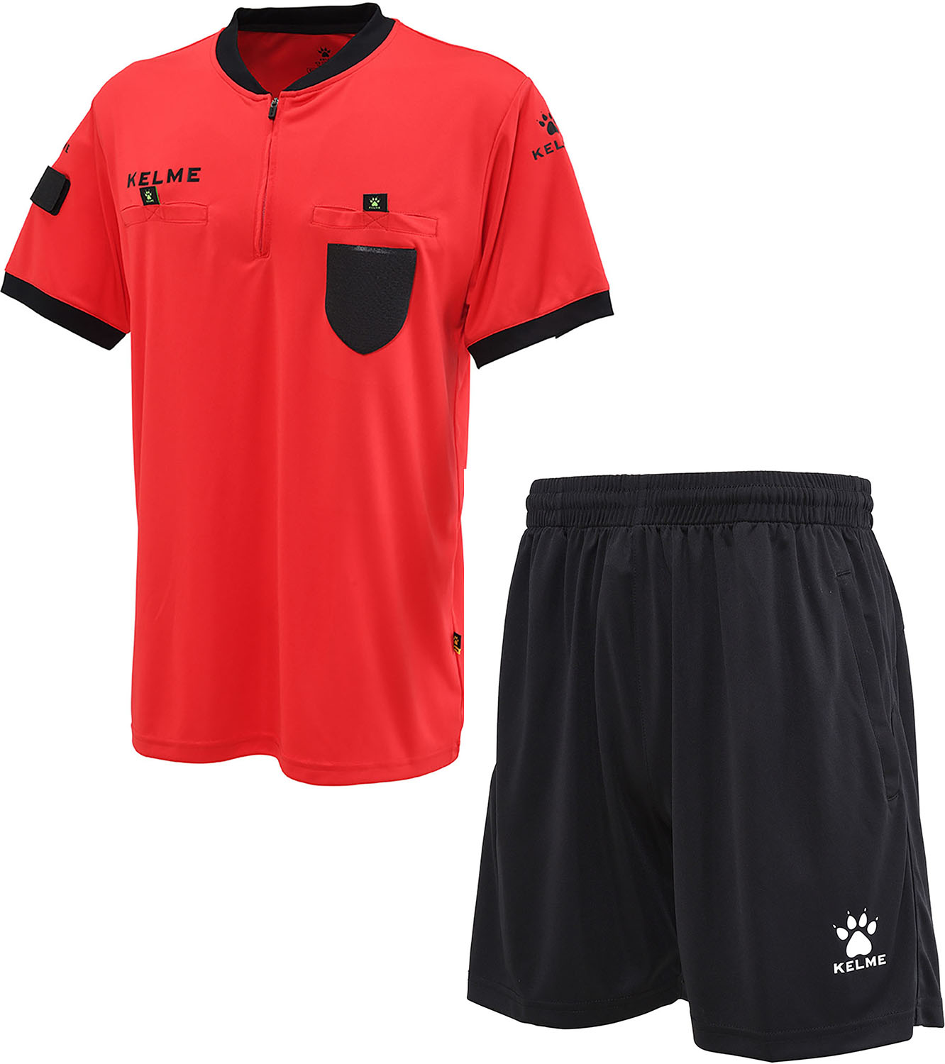 ケレメ フットサル レフリースーツ ウェアその他 レフリーシャツ&パンツセット K15Z2251 611 レッド×ブラック ユニセックス