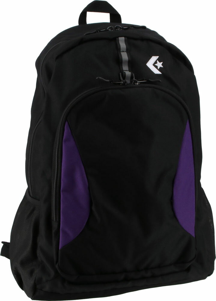 コンバース マルチスポーツ バッグ バッグ デイパックLL C2164010 1974 ブラック×パープル ユニセックス(4)