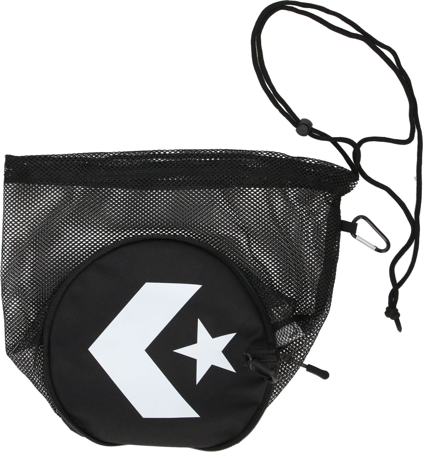 コンバース マルチスポーツ バッグ ケース ボールも入るメッシュバッグ C2403097 1911 ブラック×ホワイト