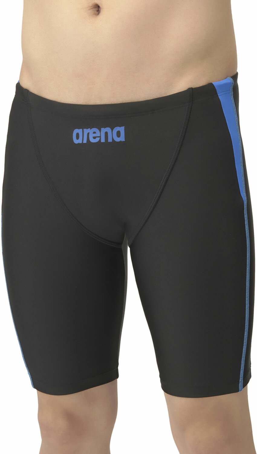 アリーナ 水泳 フィットネス水着 水着 フィットネススパッツ(ハーフレッグ) AS5SWF62M BKBL ブラック×..