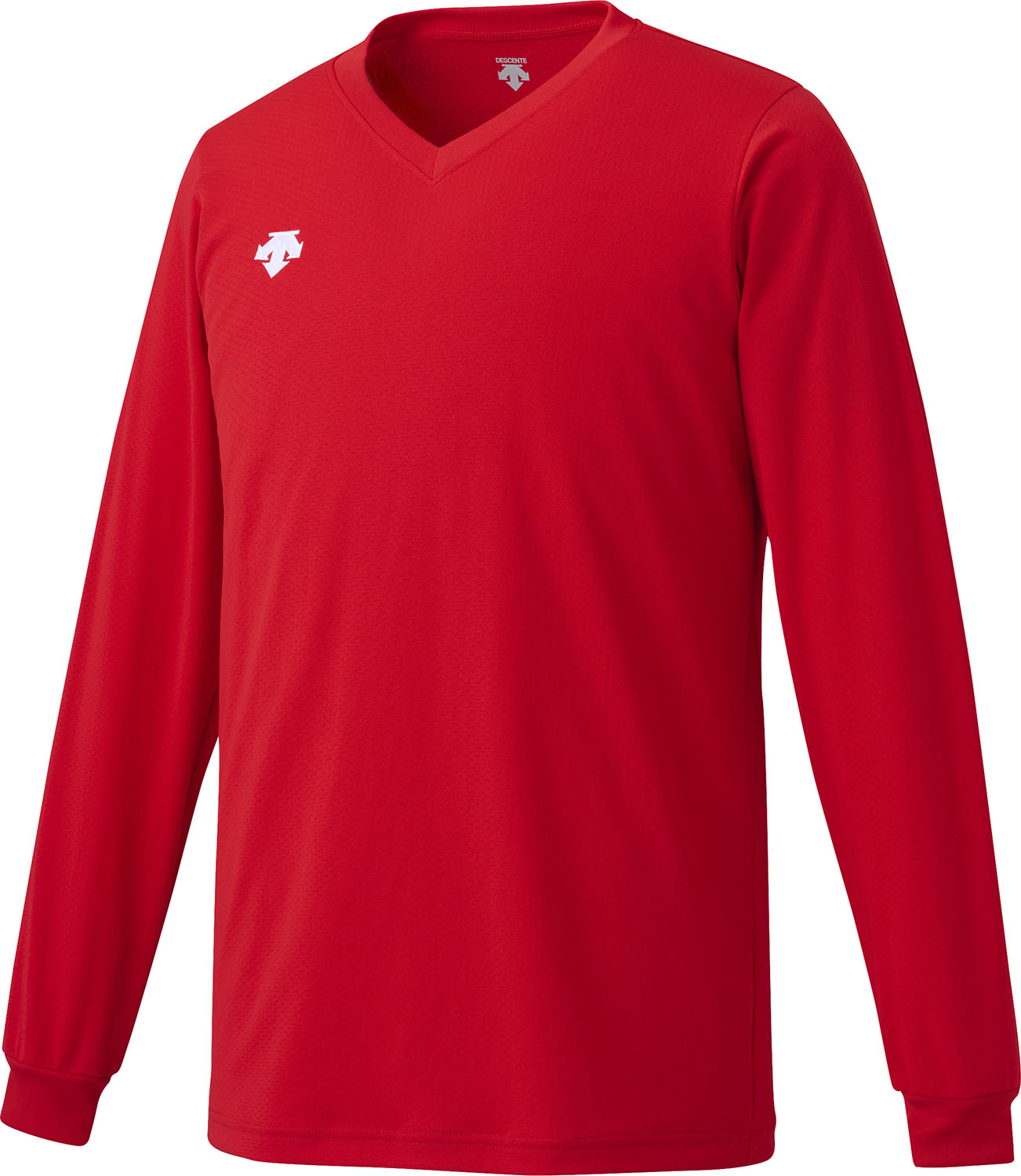 デサント バレーボール 半袖シャツ ゲームシャツ・パンツ 長袖バレーボールシャツ DSS-4311B RED レッ..