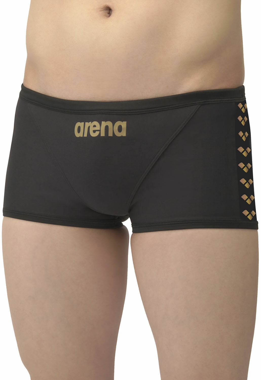 アリーナ 水泳 トレーニング水着 水着 トレーニングスパッツ(ショートレッグ) SAR-4107 BKGD ブラック×..