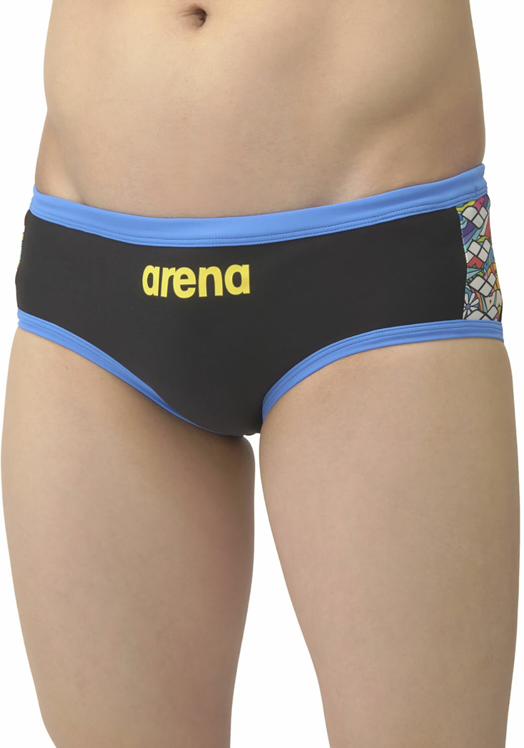 アリーナ 水泳 トレーニング水着 水着 トレーニングブリーフ SAR-4108 BKYL ブラック×イエロー メンズ