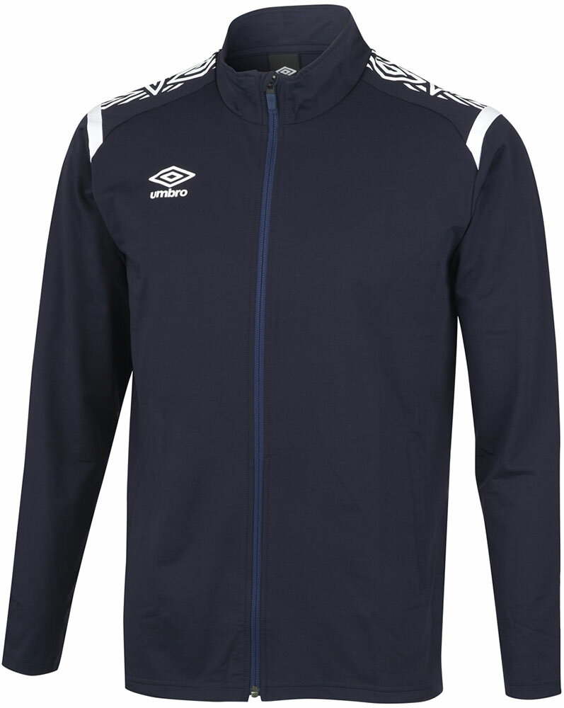 アンブロ サッカー ジャケット トレーニングウェア ウォームアップジャケット UAS2350 NVWH ネイビー×ホワイト メンズ