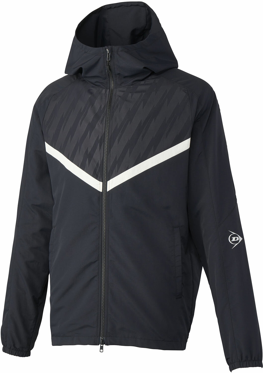 ダンロップ テニス ジャケット ウインドウェア チーム対応 WIND JACKET DAW-4542 900 ブラック ユニセックス