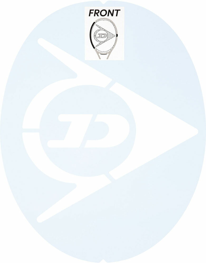 ダンロップ テニス グッズその他 ステンシルマーク(1枚入) DTA1200 3 ホワイト