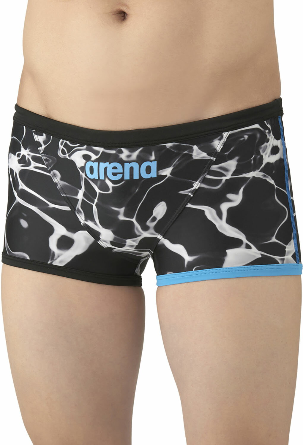 アリーナ 水泳 トレーニング水着 水着 トレーニングスパッツ(ショートレッグ) AS5FWM03M BKWH ブラック..