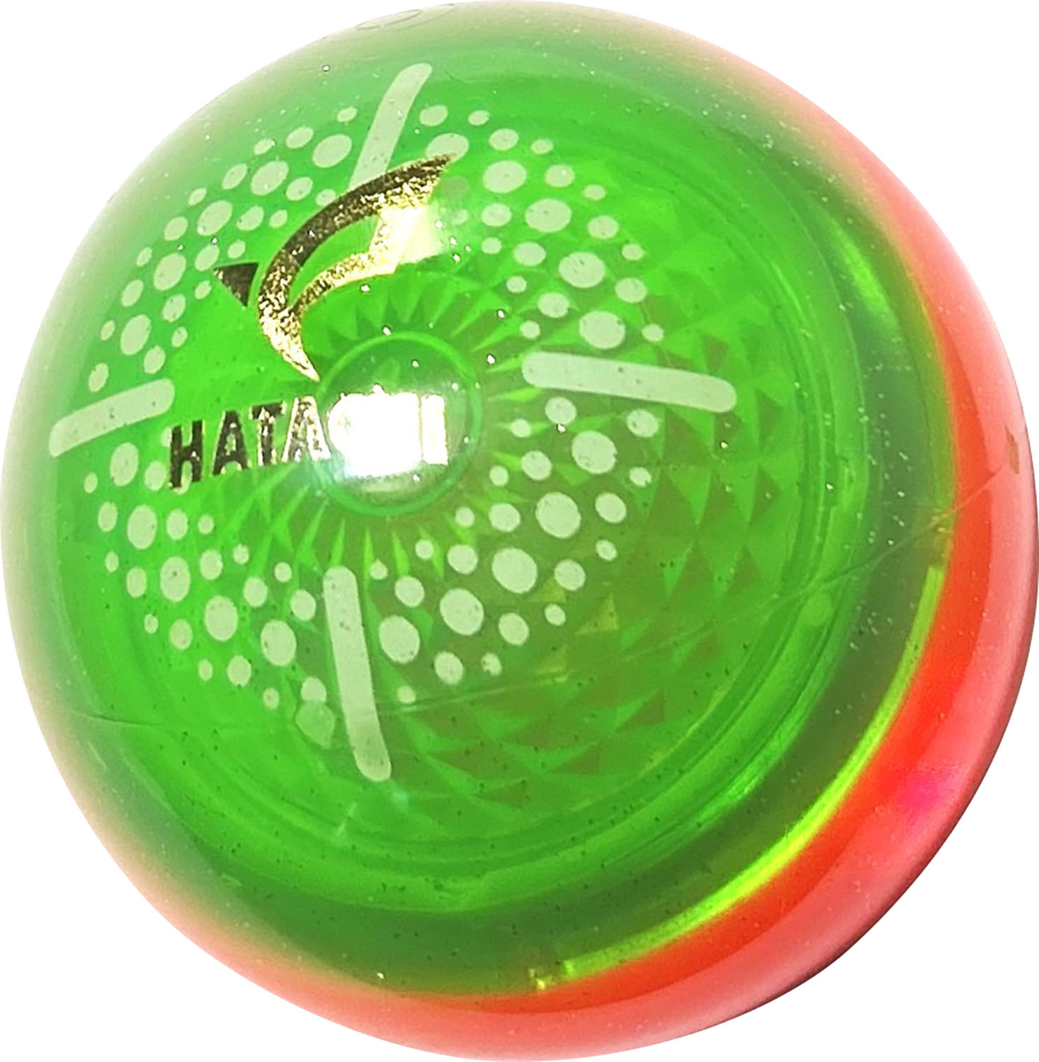 ハタチ グラウンドゴルフ ボール ボール エアロボール BH3861 96 グリーン×レッド