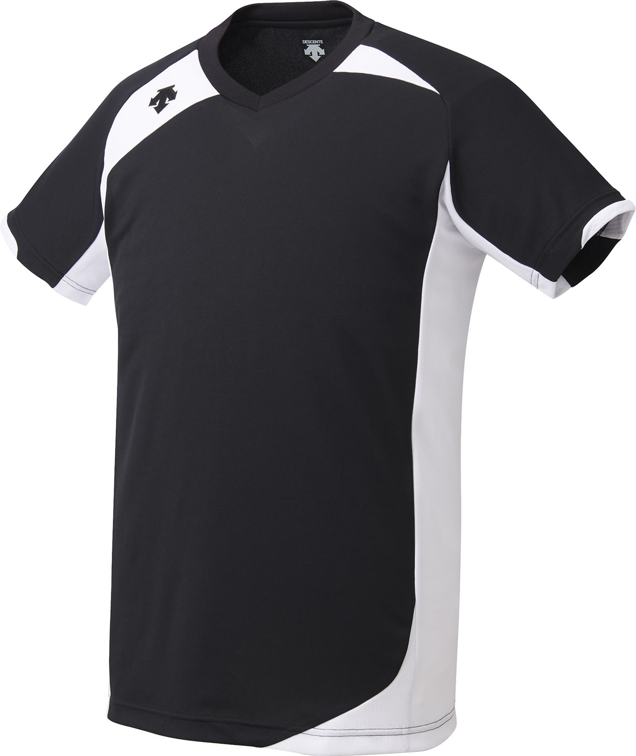 デサント バレーボール ゲームシャツ ゲームシャツ・パンツ 半袖バレーボールシャツ DSS4720B BLK ブラ..