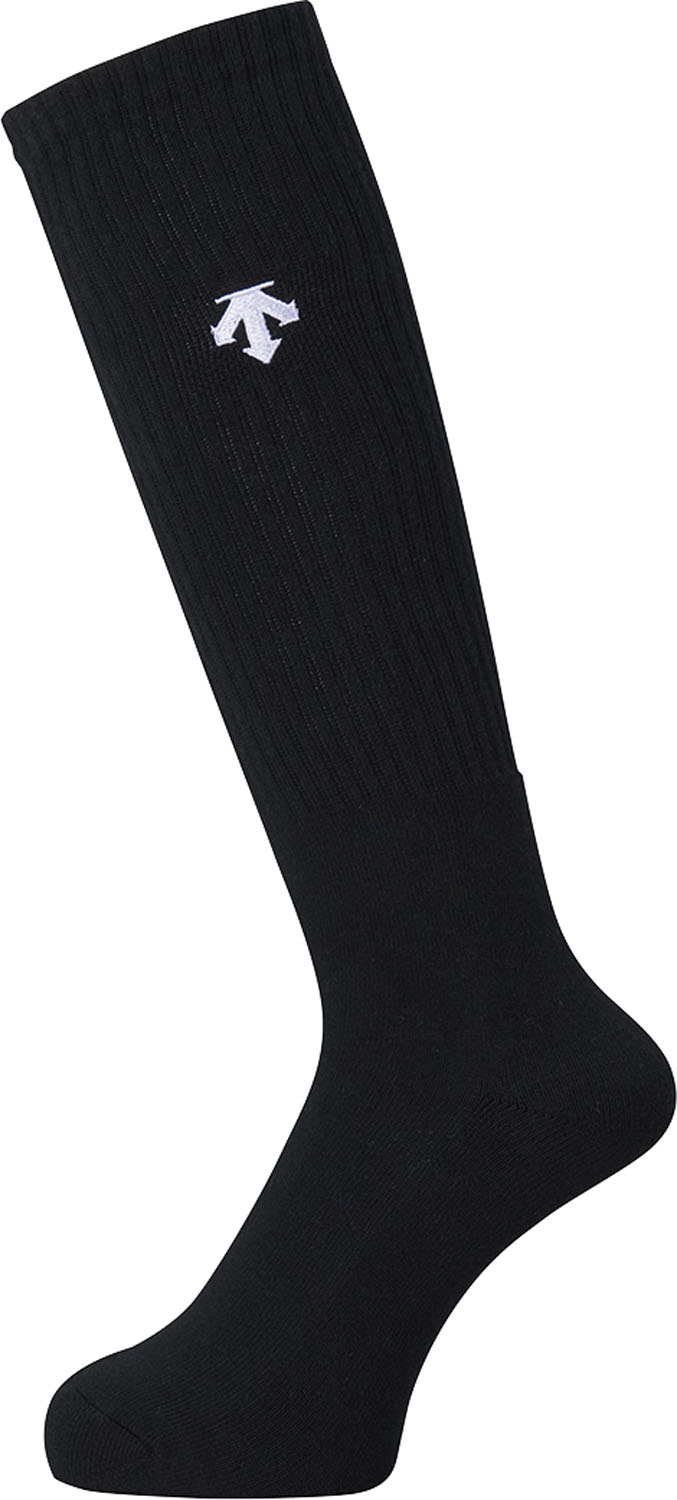 デサント バレーボール ソックス ソックス ハイソックス DVB8124B BLK ブラック×ホワイト ユニセックス