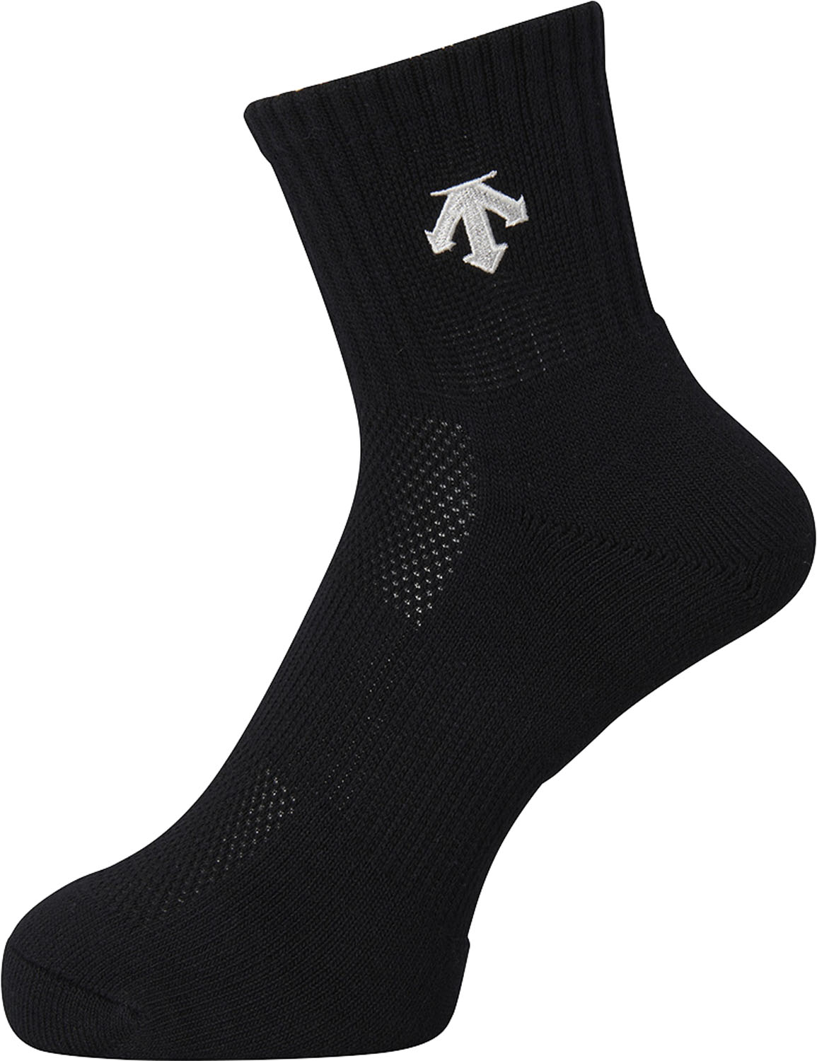 デサント バレーボール ソックス ソックス スーパーショートソックス DVB9640B BLK ブラック×ホワイト ..