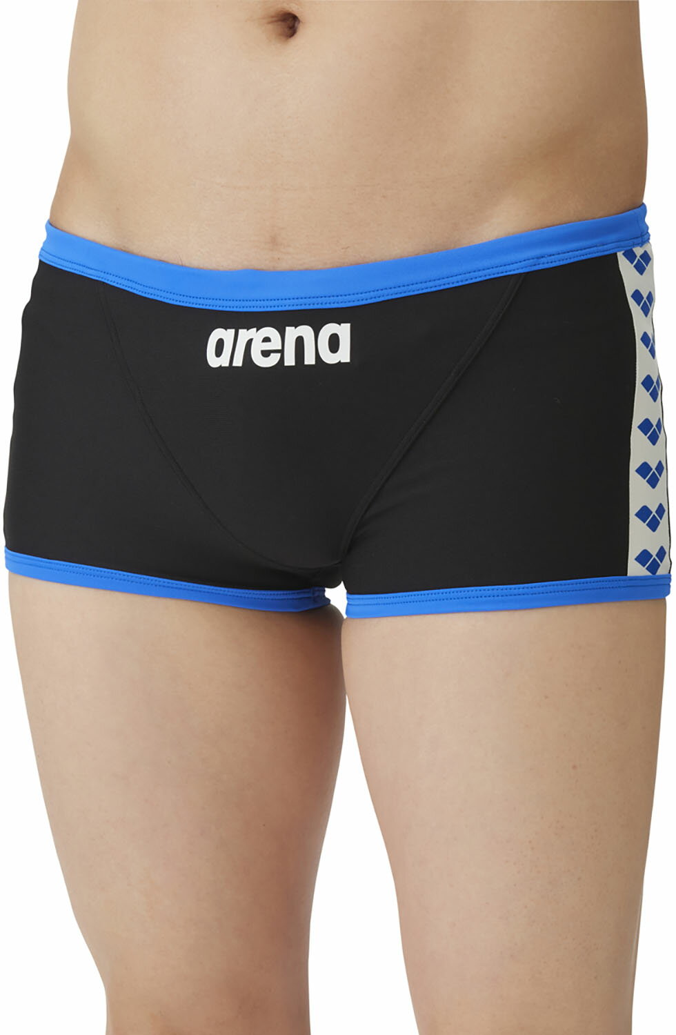 アリーナ 水泳 トレーニング水着 水着 トレーニングスパッツ(ショートレッグ) SAR4107 BKBU ブラック×..