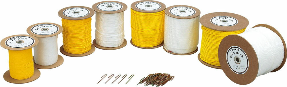 カネヤ 学校体育器具 器具・備品 ラインロープ5×200 K2294 YL