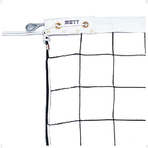 ゼットガッコウタイイク バレーボール ネット ネット バレーボールネット 新規格6人制(上下白帯テープ付) ZN1010 ブラック