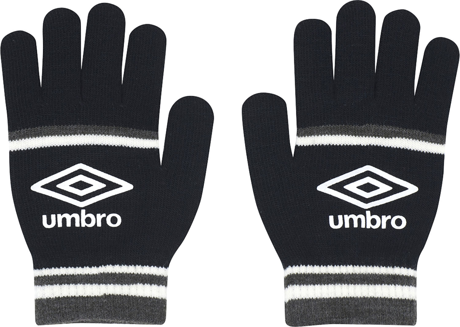 アンブロ サッカー グローブ 手袋 ジュニアニットグローブ UUDYJD55 BKGY ブラック×グレー ジュニア