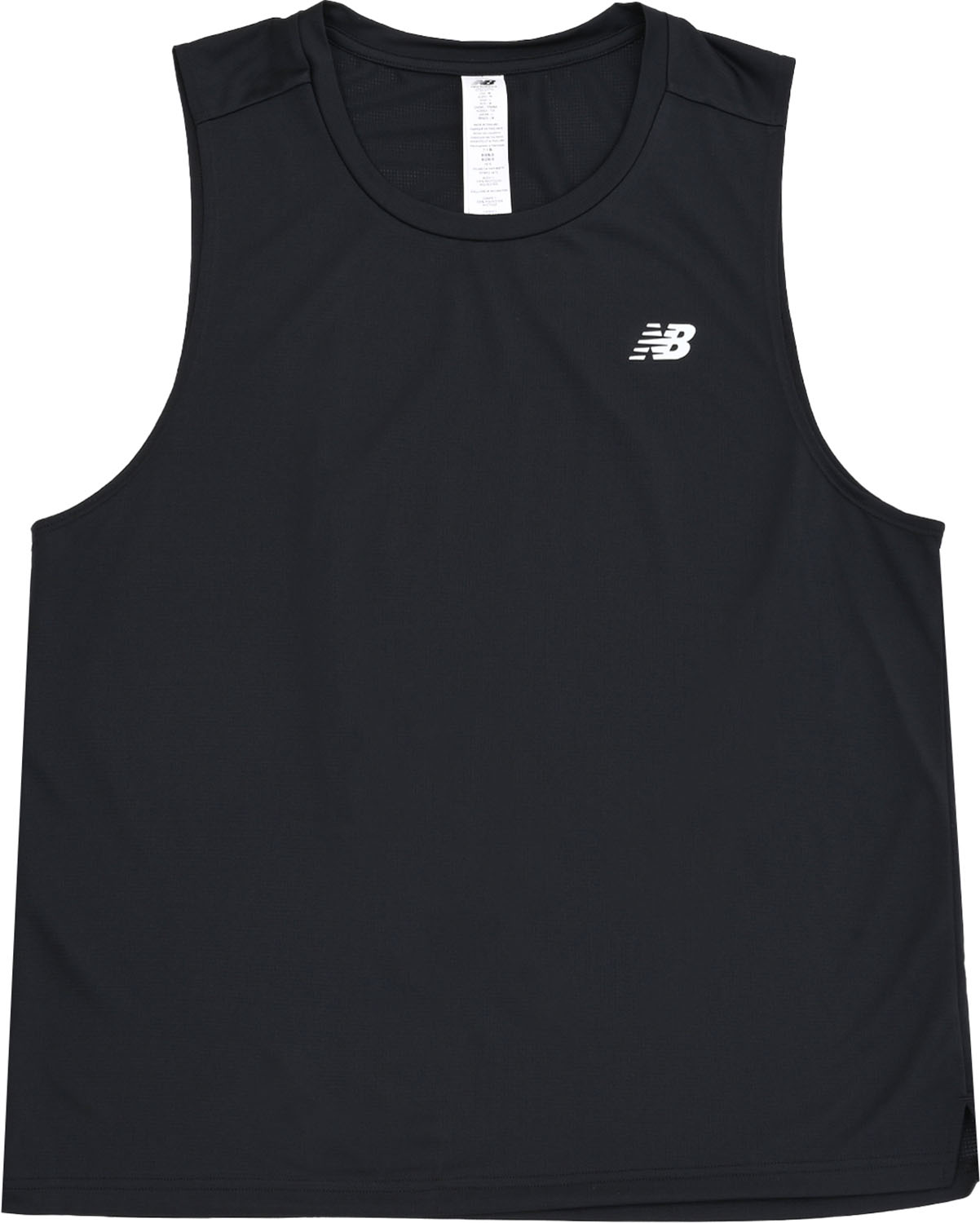 ノースリーブ スリーブレス タンクトップ トレーニング ランニング ジョギング ジムワーク ワークアウト 吸汗速乾 スタンダードフィット インナー ニューバランス マルチスポーツ ノースリーブシャツ Tシャツ 53 Sport タンク MT51800 BK ブラック メンズ