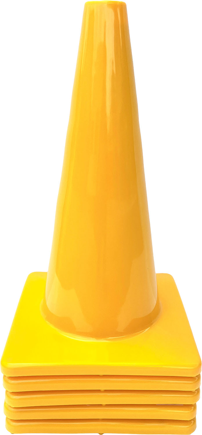 カネヤ 学校体育器具 カラーコーン グッズその他 ソフトコーン45 5本セット K5044 YL 黄