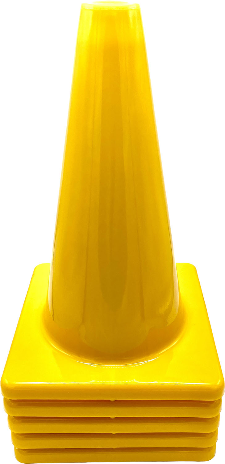 カネヤ 学校体育器具 カラーコーン グッズその他 ソフトコーン30 5本セット K5055 YL 黄