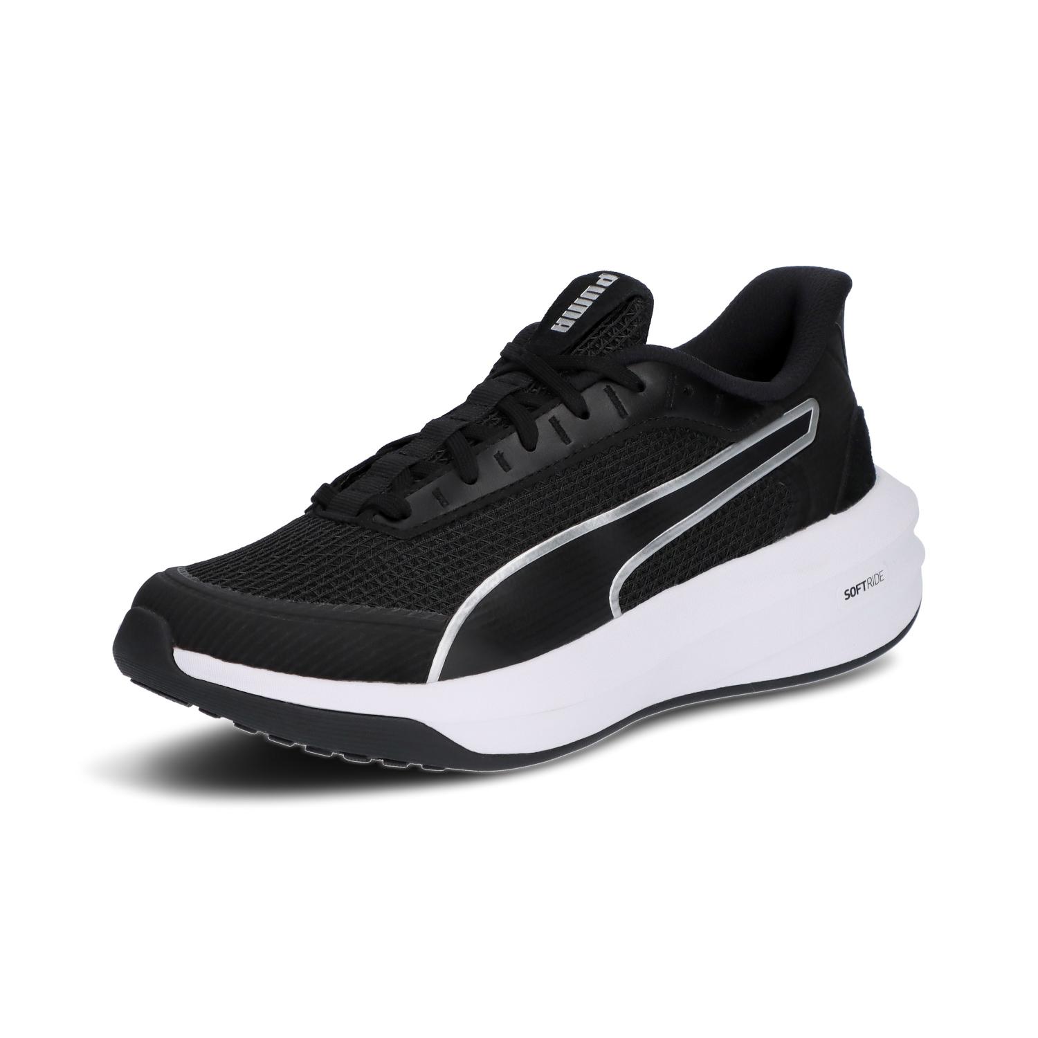 プーマ シューズ ランニングシューズ SOFTRIDE コートニー ウィメンズ 312037 (01)PUMA Black-PUMA White-PUMA Si...