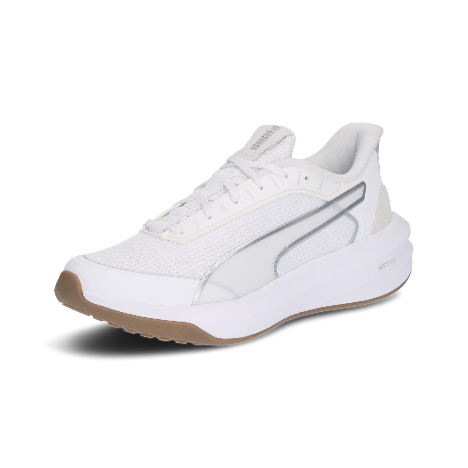 プーマ シューズ ランニングシューズ SOFTRIDE コートニー ウィメンズ 312037 (09)PUMA White-PUMA Silver レディース