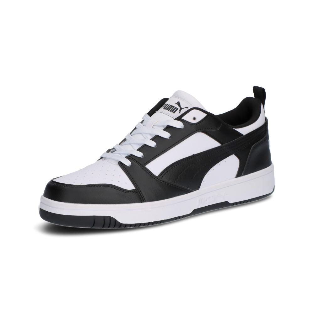プーマ シューズ スポーツカジュアルシューズ リバウンド V6 ロウ 392328 (01)PUMA White-PUMA Black-P..