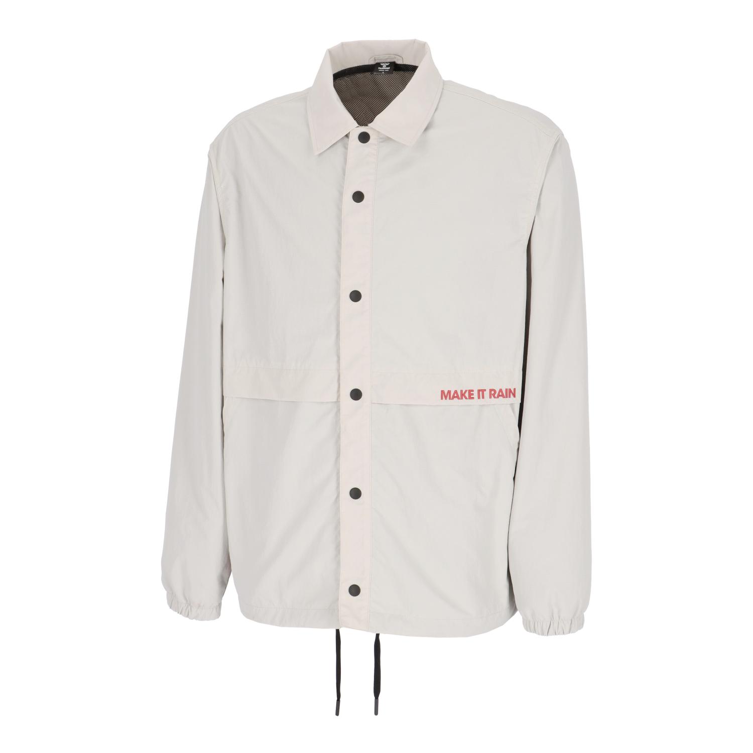 ヒュンメル ウェア ウィンドブレーカーシャツ コーチジャケット HAPB2123 (474)エクルベージュ メンズ・ユニセックス