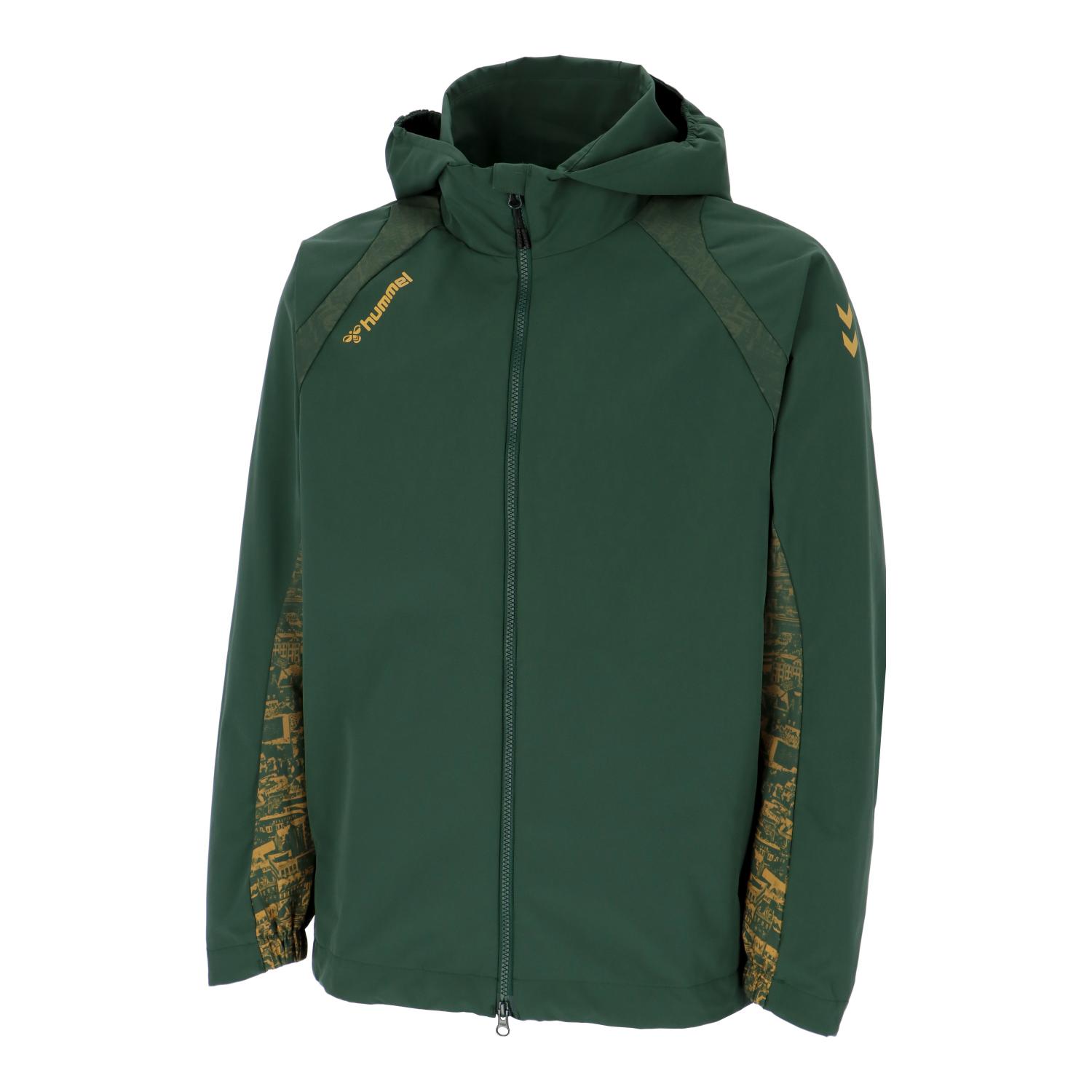 ヒュンメル ウェア ウィンドブレーカーシャツ ウーブンフーディー HAW2191 (565)リッチフォレスト メンズ・ユニセックス