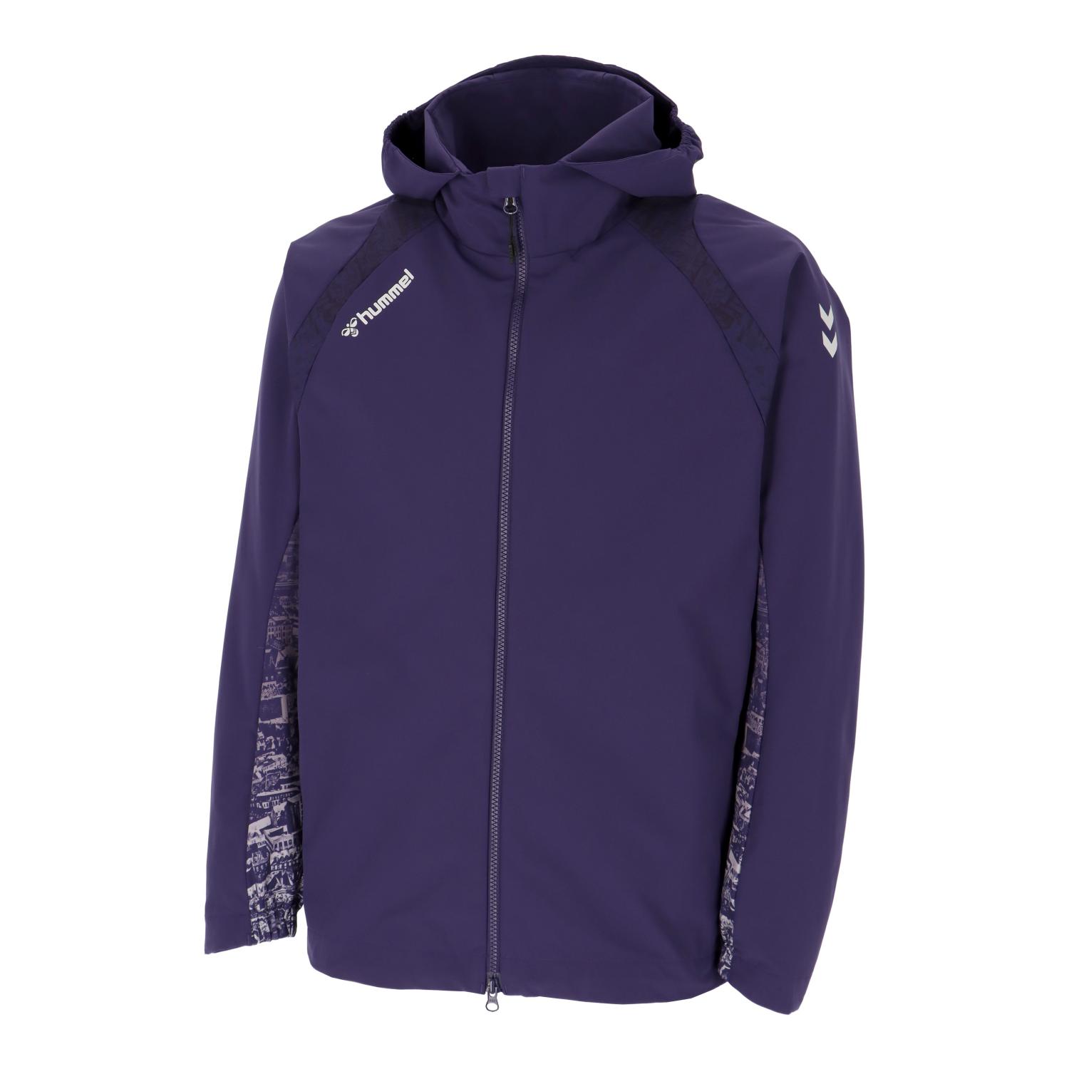 ヒュンメル ウェア ウィンドブレーカーシャツ ウーブンフーディー HAW2191 (882)ナイトパープル メンズ・ユニセックス