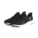 プーマ シューズ ランニングシューズ SOFTRIDE フレックス レース EASE IN ALT ワイド 311996 (01)PUMA Black-PUMA White