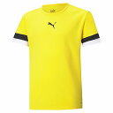 プーマ ウェア ゲームシャツ teamRISE ゲームシャツ JR 705140 (07)Cyber Yellow-Puma Black-Puma White