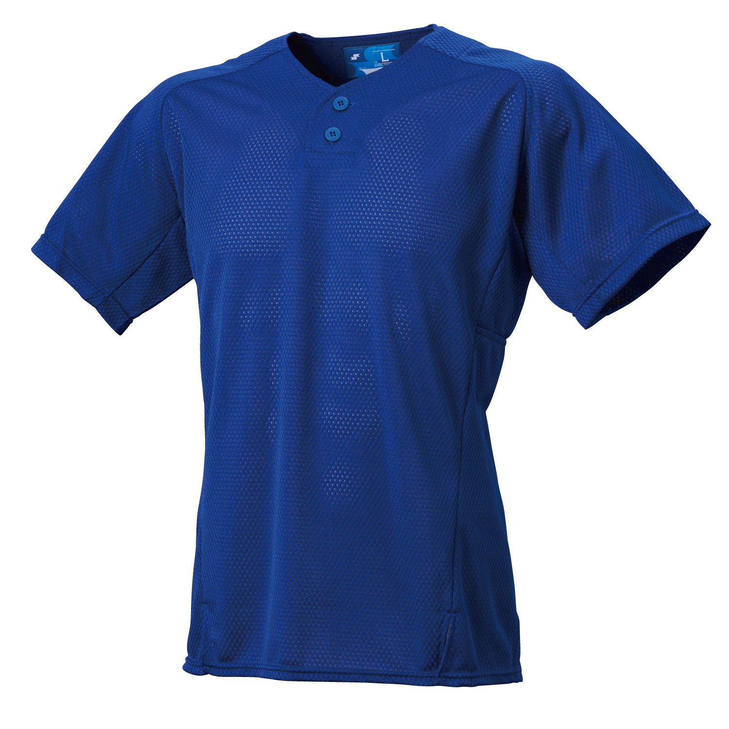 エスエスケイ ウェア Tシャツ 2ボタンプレゲームシャツ(無地) BW2660 (63)Dブルー メンズ・ユニセックス