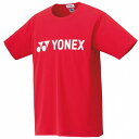 ヨネックス ウェア Tシャツ ドライTシャツ 16501 (496)サンセットレッド