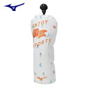 ヘッドカバー ミズノ フェアウェイウッド用 Enjoy sports ヘッドカバー 5LJH223501 ホワイト(4)