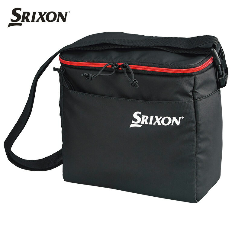 真夏のゴルフに必需品。500mlペットボトルが6本入ります。 【メーカー】スリクソン 【商品名】クールバッグ 【品番】GGF-B4508 【カラー】ブラック 【素材】ポリエステル 【サイズ】L240×H240×W160mm