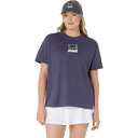 アシックス Tennis 半袖トップス(レディース) ウィメンズグラフィックTシャツ 2042A384 500 インディゴフォグ
