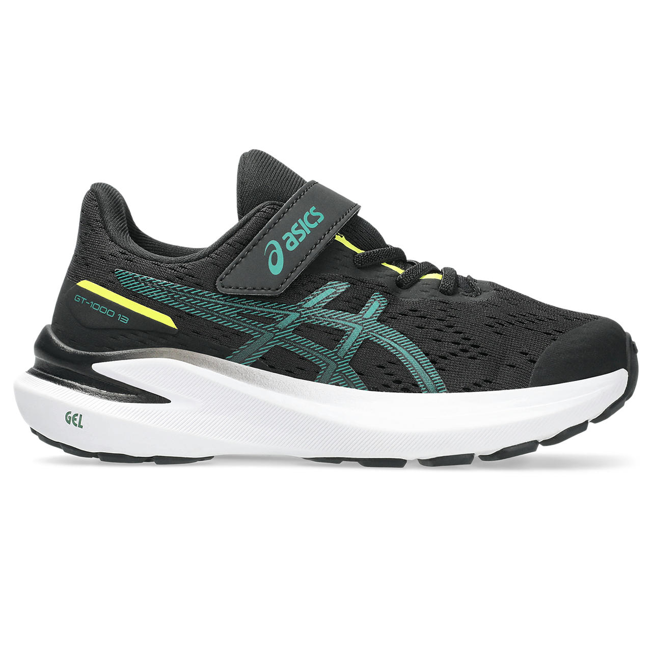  アシックス　Running　シューズ（キッズ）　GT?1000　13　PS　1014A344　008　BLACK／JASPER　GREEN
