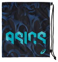アシックス Training バッグ アシックスヘックスグラフィックライトサックM 3033C083 300 SAXON GREEN/BRILLIANT WHI...
