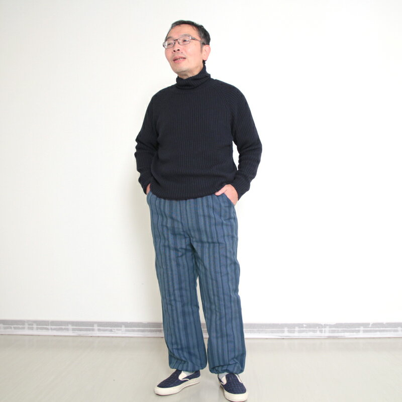 【数量限定】宮田織物 キルトパンツ 星河 せいが レディース メンズ 女性 男性 日本製 敬老の日 秋 冬 もんぺ ブルーLサイズ/パープルMサイズ