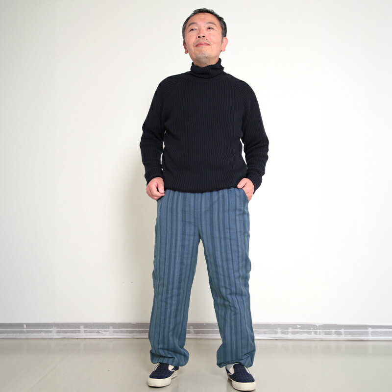 【数量限定】宮田織物 キルトパンツ 星河 せいが レディース メンズ 女性 男性 日本製 敬老の日 秋 冬 もんぺ ブルーLサイズ/パープルMサイズ