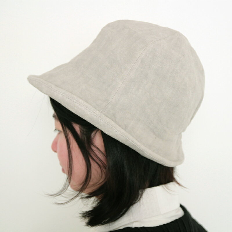 【送料無料】五感 gokan 帽子 ブルトン 後ろゴム入り ヘンプ 日本製 アイボリー/ダークグレー 植物繊維(ヘンプ)100% UV対策 プレゼント ギフト レディース 女性 春 秋 冬 フリーサイズ 敬老の日