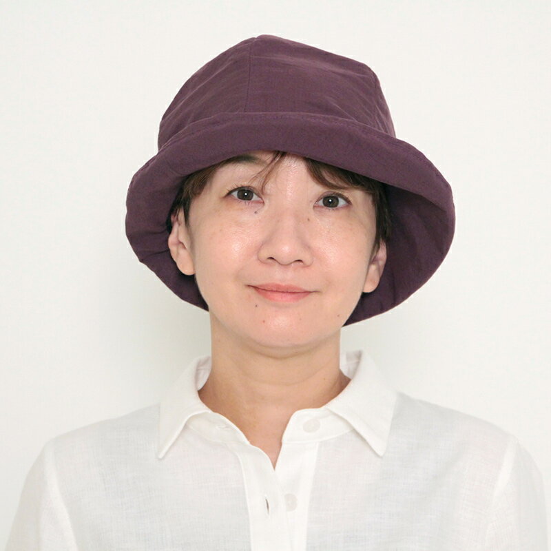 【送料無料】五感 gokan 帽子 ブルトン 後ろゴム入り ナイロン撥水加工 日本製 パープル/カーキ/グレー/ブラック ナイロン100％ UV対策 プレゼント ギフト レディース 女性 春 夏 秋 冬 フリーサイズ 敬老の日